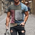 thumbnail image 1 of Fnnxeal Mens Graphic Tee Streetwear Slim Fit Short Sleeve Crew Neck Drip Print T-Shirt White Moisture Wicking,Size 4XL, 1 of 4