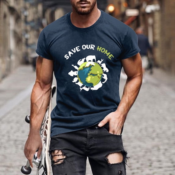 Fnnxeal Mens Green Flame Graphic T-Shirt Ombre Gradient Streetwear Crewneck Short Sleeve Stretch Tee Big Tall Sizes S-7XL,Size 3XL