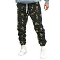 thumbnail image 1 of Fnnxeal Mens Pants, Christmas Print Casual Fall Winter Trousers for Men Multicolor, 1 of 5