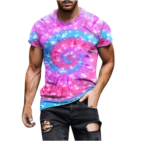 Fnnxeal Mens Patriotic American Flag T-Shirt Distressed Thin Blue Line Black 3D All Over Print Big and Tall Sizes M-7XL USA 250th Anniversary,Size L