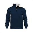 thumbnail image 1 of Fnnxeal Mens Polo Shirts Collar Casual Fall Winter Breathable Long Sleeve Navy Polo Shirts for Men Size 2XL, 1 of 6