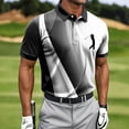 thumbnail image 1 of Fnnxeal Mens Polo Shirts Summer Casual Short Sleeve Graphic Golf Collared Polo Black Shirts for Men Size 5XL, 1 of 5