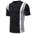 thumbnail image 1 of Fnnxeal Mens Slim Fit Henley Shirt Short Sleeve V-Neck Tee with Contrast Trim Soft Cotton Blend Available in Black Grey Red Army Green,Size M, 1 of 4