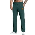 thumbnail image 1 of Fnnxeal Mens Sweatpants, Casual Slacks with Stretch Fall Winter Fleece Drawstring Green Sweatpants for Men Size M, 1 of 5