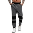 thumbnail image 1 of Fnnxeal Mens Sweatpants, Drawstring Casual Slacks with Stretch Fall Winter Fleece Dark Gray Sweatpants for Men Size S, 1 of 8
