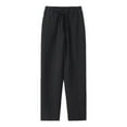 thumbnail image 1 of Fnnxeal Mens Sweatpants, Fall Winter Drawstring Casual Slacks with Stretch Elastic Waist Black Sweatpants for Men Size L, 1 of 3
