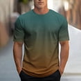 thumbnail image 1 of Fnnxeal Mens T-Shirts Casual Crew Neck Short Sleeve Sunmmer Army Green Shirts for Men Size M, 1 of 5