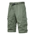 thumbnail image 1 of Fnnxeal Mens Tactical Cargo Shorts with Belt – 100% Cotton Relaxed Fit Army Green Multi-Pocket Work Shorts,Size 2XL, 1 of 5