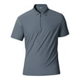 thumbnail image 1 of Fnnxeal Polo Shirts for Men, Big and Tall Shirt Collared Summer Short Sleeves Casual Mens Gray Polo Shirts Size 5XL, 1 of 2