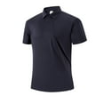 thumbnail image 1 of Fnnxeal Polo Shirts for Men, Collared Short Sleeves Big and Tall Shirt Casual Summer Mens Dark Blue Polo Shirts Size M, 1 of 8