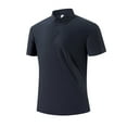 thumbnail image 1 of Fnnxeal Polo Shirts for Men, Collared Summer Big and Tall Shirt Short Sleeves Casual Mens Dark Blue Polo Shirts Size 2XL, 1 of 8