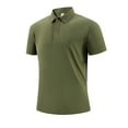 thumbnail image 1 of Fnnxeal Polo Shirts for Men, Short Sleeves Collared Big and Tall Shirt Casual Summer Mens Army Green Polo Shirts Size XL, 1 of 8