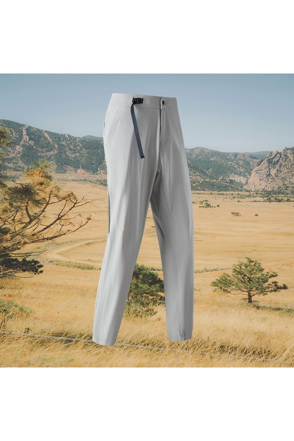 Windproof Pants for Men Lightweight Stretch Solid Hiking Climbing Outdoor Long Pants Beige Pants for Men Size 3XL
