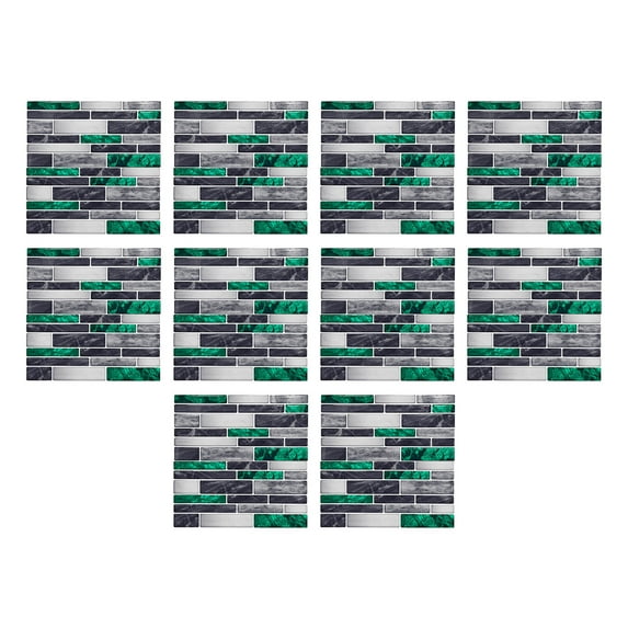 Fnochy Black of Friday Deals 2024 10-Sheet Subway Tile Peel and Stick Backsplash for Kitchen, 3.9"x3.9" Self Adhesive Wall Tiles Sticker on Back Splashes for Bathroom Gray Marble Design