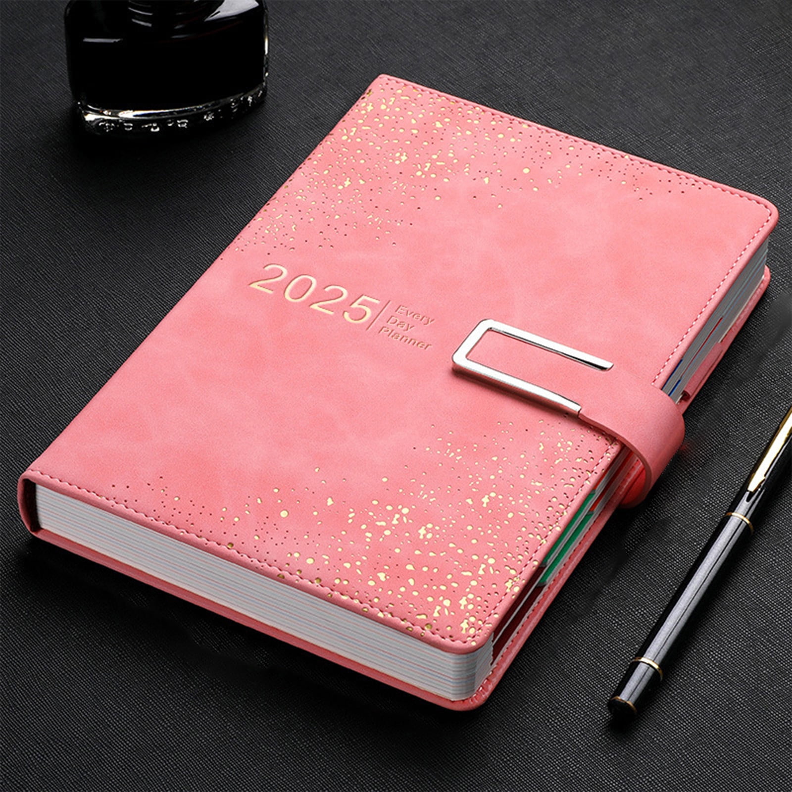 Fnochy 2025 Schedule Planner with Date Notes, A5 Daily Organizer