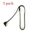 thumbnail image 1 of Fnochy 2PCS SATA III 6Gbps SSD HDD Data Cable, Right Angle & Straight Connectors, Secure Locking Clip, High Speed 3.0 Transfer, 45cm Length, Copper Core for Desktop Internal Installation, 1 of 9