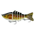 thumbnail image 1 of Fnochy 3.9in Multi Jointed Swimbait Fishing Lures Bait,2 4 8 9 Segment Big Giant Sinking Fishing Bass Lures,Crankbaits Swimbaits with Treble Hook, 1 of 3