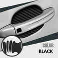 thumbnail image 1 of Fnochy 4PCS Sticker, Carbon Fiber Anti-Scratches Car Door Cup Protector, Non-Marking Auto Door Handle Protective Film, Universal for Most Car Handles (Black/4PCS), 1 of 3