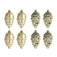 thumbnail image 1 of Fnochy 8 PCS Glitter Pinecone Christmas Ornament 3.5 Inch for Xmas Tree DIY Crafts Fall Party Decorations Black of Friday Deals 2024, 1 of 7