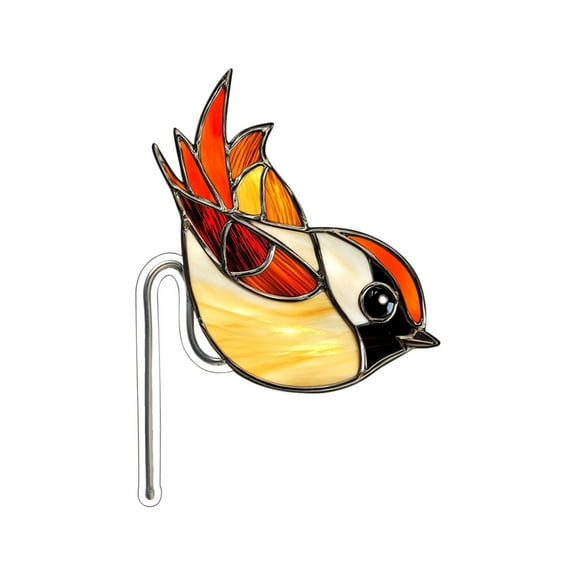 Fnochy Acrylic Planter Bird Decoration, Durable Acrylic Potted Plant Holder, Multifunctional Desk Organizer, Unique Home Office Decor, Perfect Gift for Nature Lovers