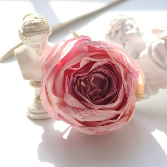 Fnochy Artificial Flowers Faux Rose Real Touch Fake Flowers for Home Office, Wedding, Decor Arrangement Bouquet Faux Flowers for Decoration, Breast Flower Hair Decoration