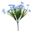thumbnail image 1 of Fnochy Artificial Flowers for Outdoor, No Fade Fake Plastic Flowers Faux Plants for Decoration Hanging Planters, Indoor Outside Garden, Porch Window Box, 7 Pitchforks and 28 Heads of Orchid Grass, 1 of 7