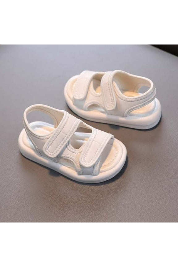 Baby Girl Sandals Baby Girls Boys Children's Beach Shoes Soft Sole Toe Crash Sandals Roman Sandals