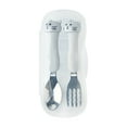 thumbnail image 1 of Fnochy Baby Toddler Feeding Bowl Suction Spoon Set, Portable Stainless Steel Utensils, Eco-Friendly Non-Toxic Design, Easy Clean Dishwasher Safe, Travel Camping Home Use, 1 of 1