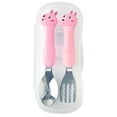 thumbnail image 1 of Fnochy Baby Toddler Feeding Bowl Suction Spoon Set, Portable Stainless Steel Utensils, Eco-Friendly Non-Toxic Design, Easy Clean Dishwasher Safe, Travel Camping Home Use, 1 of 1