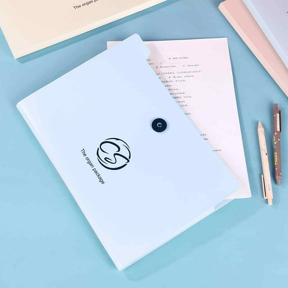 Fnochy Back to School 12-Pocket File Folders - Purple Expanding File Folders with Pockets. Accordion File Organizer with Clasp, Portable Document Organizer for Home, School and Office