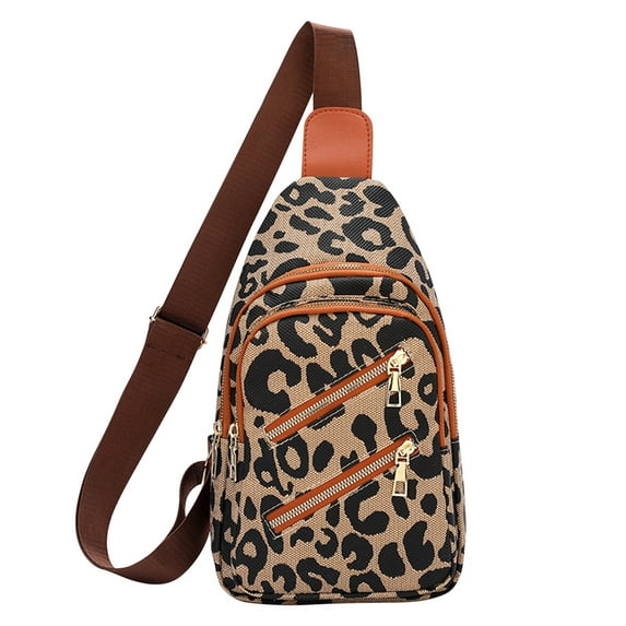 Fnochy Back to School 2024 New Mini Sling Bag for Men and Women, Fashion Printed Pattern, Small Crossbody Bag Trendy, Casual Waterproof Phone Chest Bag for Travel