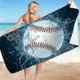 thumbnail image 1 of Fnochy Beach Towels Set of 1, 100% Cotton Beach Towels Oversized, Pre-Washed Pool Towel, Extra Large Beach Towel, Sandproof Beach Towel, Absorbent Travel Towel,29"x55" - Multi Colors, 1 of 7