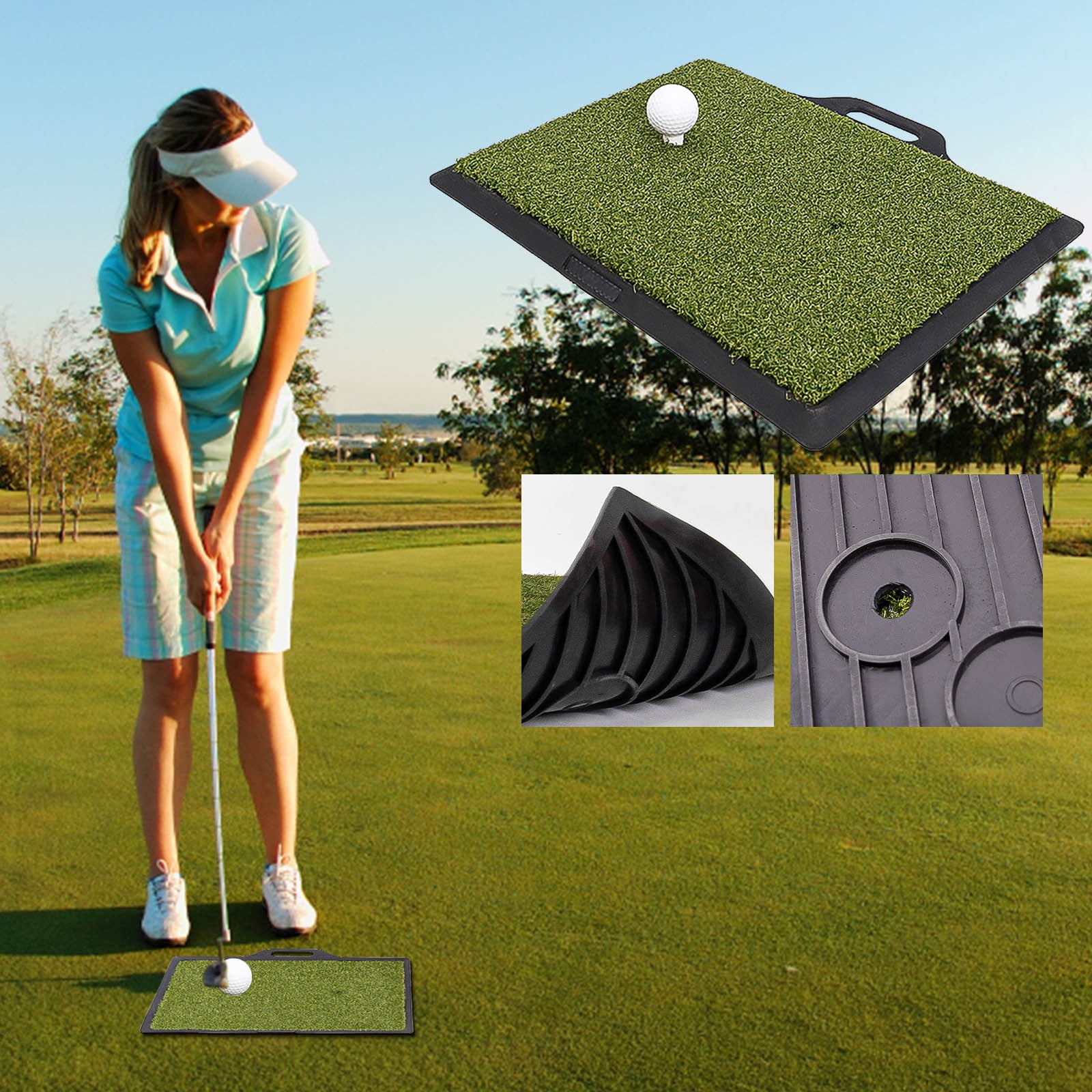 Fnochy Black of Friday Deals 2023 Wall Decor Golf Hitting Pad, Golf