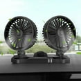 thumbnail image 1 of Fnochy Car Fan, 12V Portable Powerful Air Circulator 360° Adjustable Auto Fan for SUV/RV/Boat/Auto Vehicles Dual-Speed Quiet Cooling for Rear Seats, 1 of 9