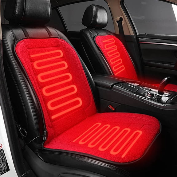 Fnochy Car Seat Cushion Comfortable Seat Cover for Heated Seat Cushion with Intelligence Temperature Controller, for Cars Trucks SUV Van, Winter Seat Cushion for Driver or Passenger