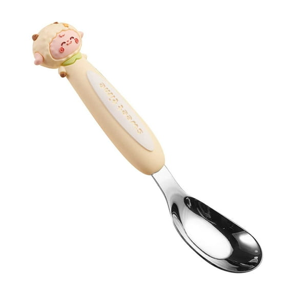 Fnochy Children Flatware Rabbit Stainless Steel Spoons, Kids Silverware Toddler Utensils - BPA Free, Dishwasher Safe