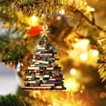 thumbnail image 1 of Fnochy Christmas Tree Ornament, Lover's Tree Ornament, Acrylic Tree Ornament Gift for Her Librarian, 2024 Christmas Ornaments, Club Gift - Flat Printed Acrylic Ornament (Flat 2D), 1 of 6