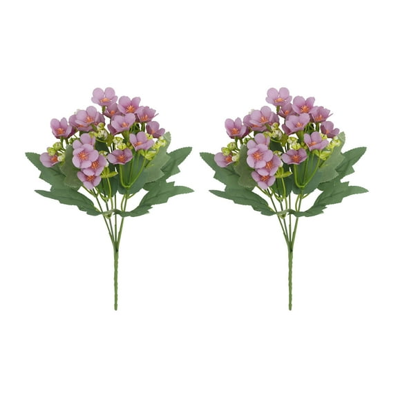 Fnochy Clearance Artificial Flowers 2PCS Realistic Blossoms for Home Decor, Wedding, Office, No Maintenance, Long-Lasting, Eco-Friendly, Perfect for Any Occasion, High-Quality Faux Flowers