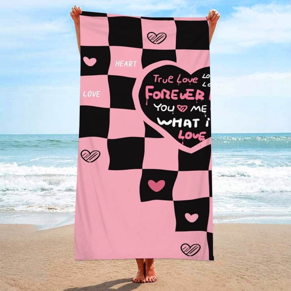 Fnochy Clearance Beach Towels Oversized Premium Sandproof Quick-Dry Polyester Lightweight Multipurpose for Bath Pool Yoga Travel Camping Picnic Blanket