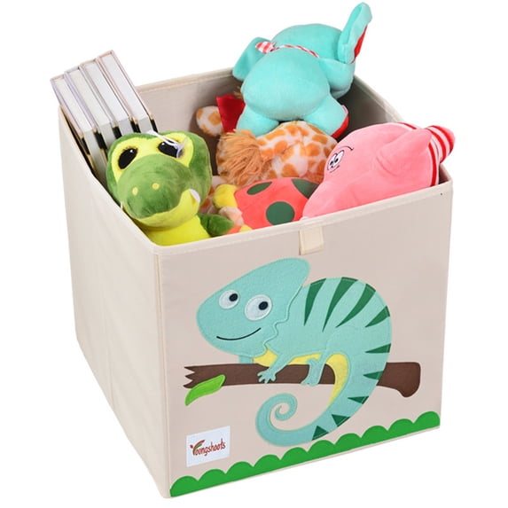 Fnochy Clearance Children's Toy Storage Box, Kids Organizing Bins, Cute Design Toy Chest, Multi-Purpose Storage Solution, Durable & Lightweight - Perfect for Playrooms & Bedrooms!