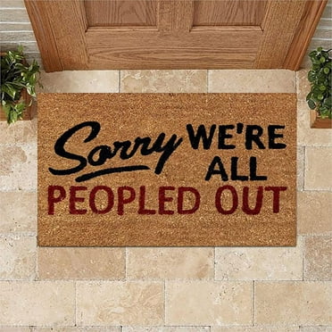 Fnochy Clearance Christmas Decorations Fun Door Mat – Coir Doormat for Outdoor Entrance, Durable Welcome Mat with Non-Slip Backing, Perfect for Front Door and Entryway - Outdoor/Indoor - 16x24 Inch