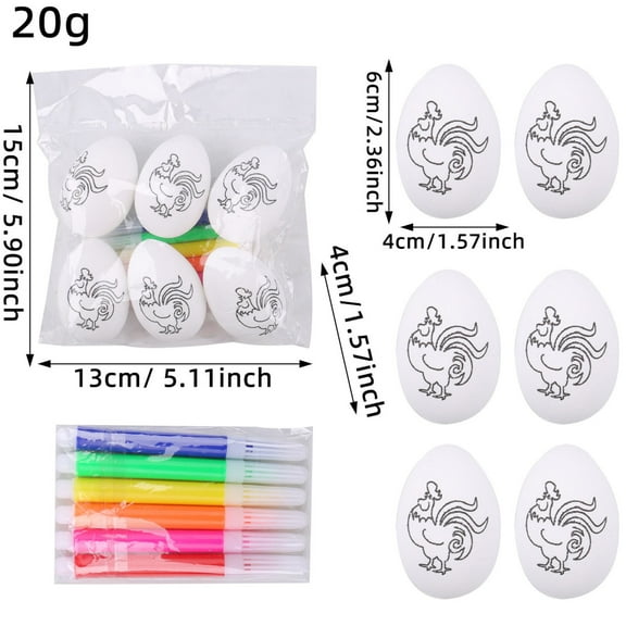 Fnochy Clearance Easter DIY Egg Painting Kit, Hand-Painted Eggs Set, Unique Bunny Designs, Kids Coloring & Crafting, Perfect Easter Gifts for Children, Family Fun Activity
