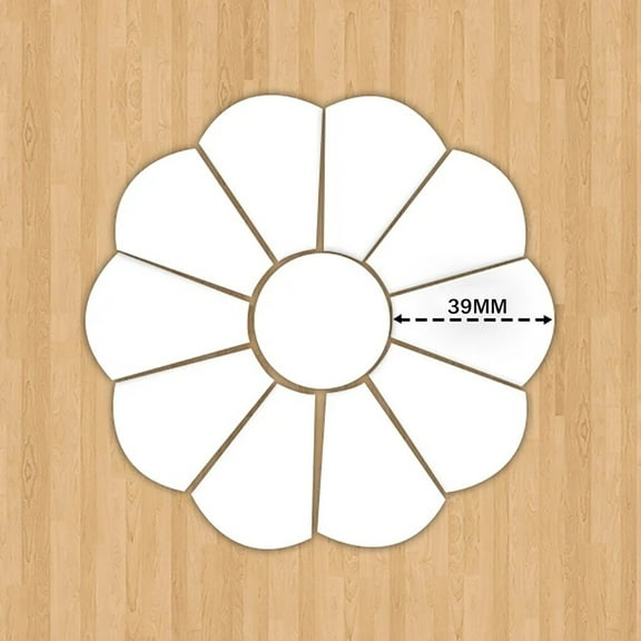 Fnochy Clearance Grandmother's Flower Garden Quilting Template - Durable Paper for Multiple Uses, Create Beautiful Dresden Flower Quilts, Perfect for Bags, Blankets, Pillows, Easy to Use