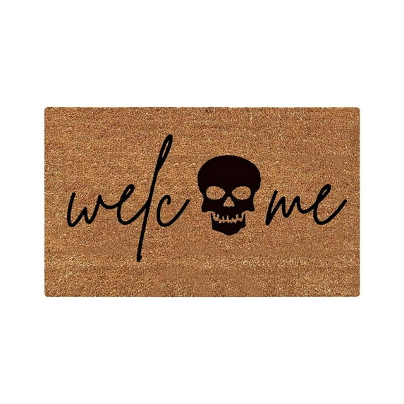 Fnochy Clearance Halloween Door Mat 24 X 16 Inch Halloween Skull Doormat Indoor Outdoor Entrance Floor Mat Non Slip Halloween Decor Welcome Mats