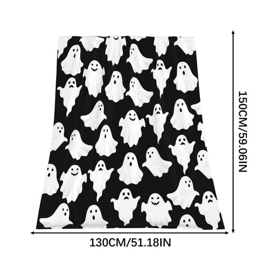 Fnochy Clearance! Home Decor Halloween Printed Blanket, Lunch Break Blanket, Sofa Blanket, Office Blanket