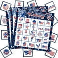 thumbnail image 1 of Fnochy Clearance Independence Day 4th of July Bingo Game Set - All-in-One Patriotic Party Supplies for Family Fun, Educational Interactive Activity with 24 Cards & Call Stickers, 1 of 9