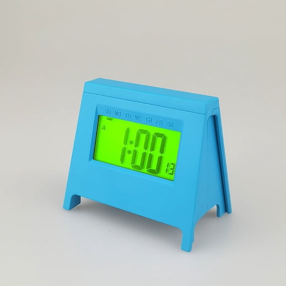 Fnochy Clearance Mini LCD Alarm Clock, Electronic Smart Clock, Multi-Function Desktop Clock, Luminous Temperature Calendar, LED Display - Perfect for All Ages, Quiet Sleep Environment