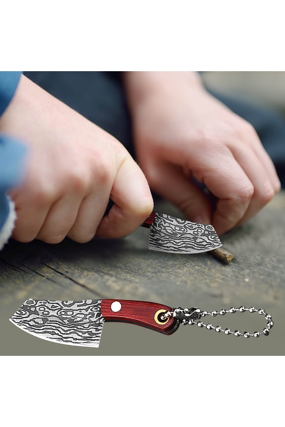 Mini Small Kitchen Knife Forged Knife Accessories Portable Keychain Small Knife Piece Express Cut Fruit Pocket Small Money Knife