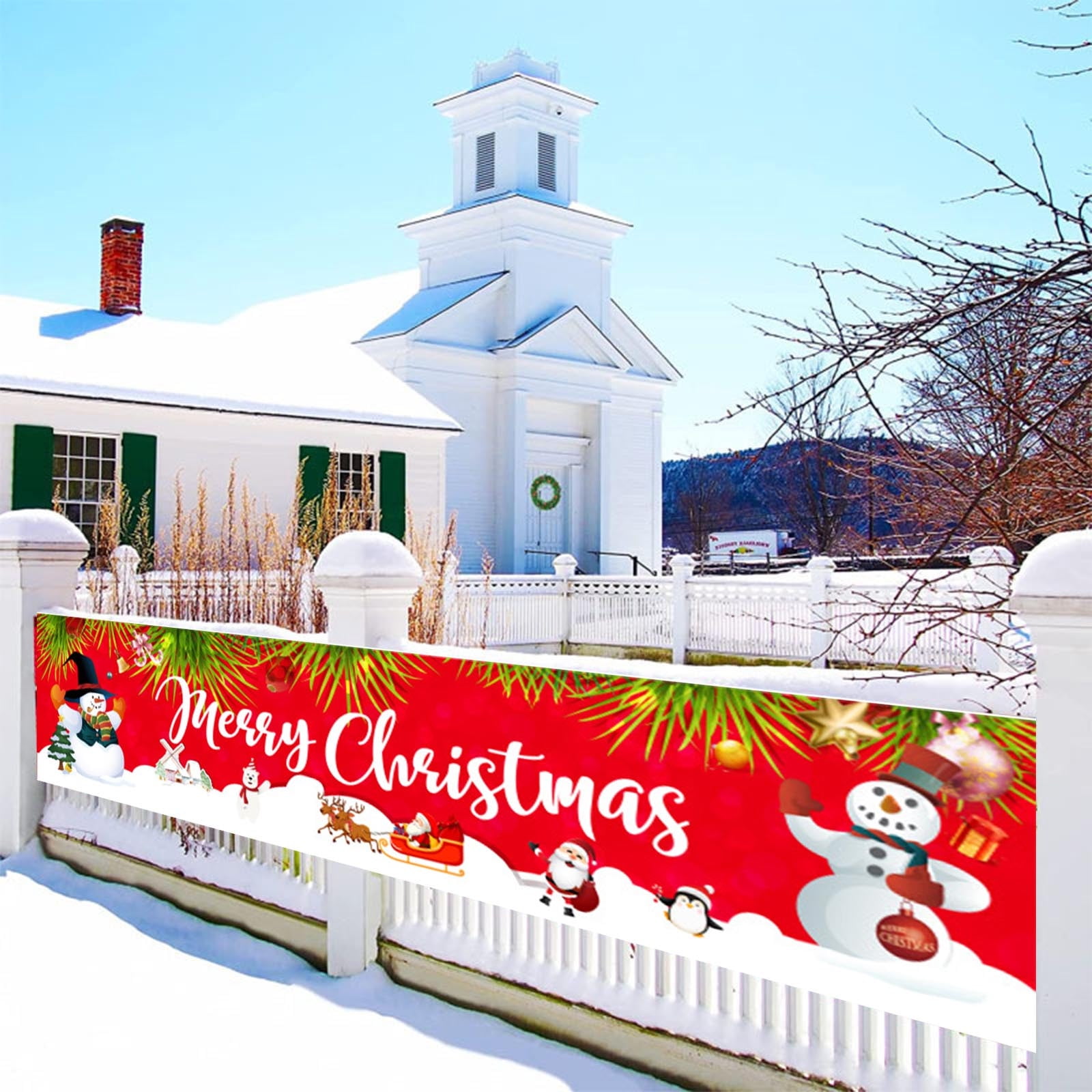 Fnochy Clearance Outdoor CHRISTMAS BANNERS