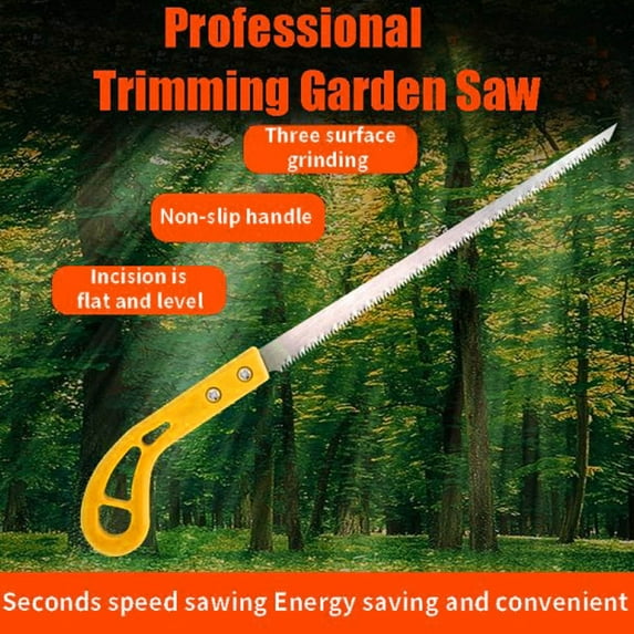 Fnochy Clearance Outdoor Portable Hand Saw - Mini Woodworking Saw for Garden, Ergonomic Plastic Handle, Fast Cutting, Fine Toothed Design, Ideal for Trimming and Hiking